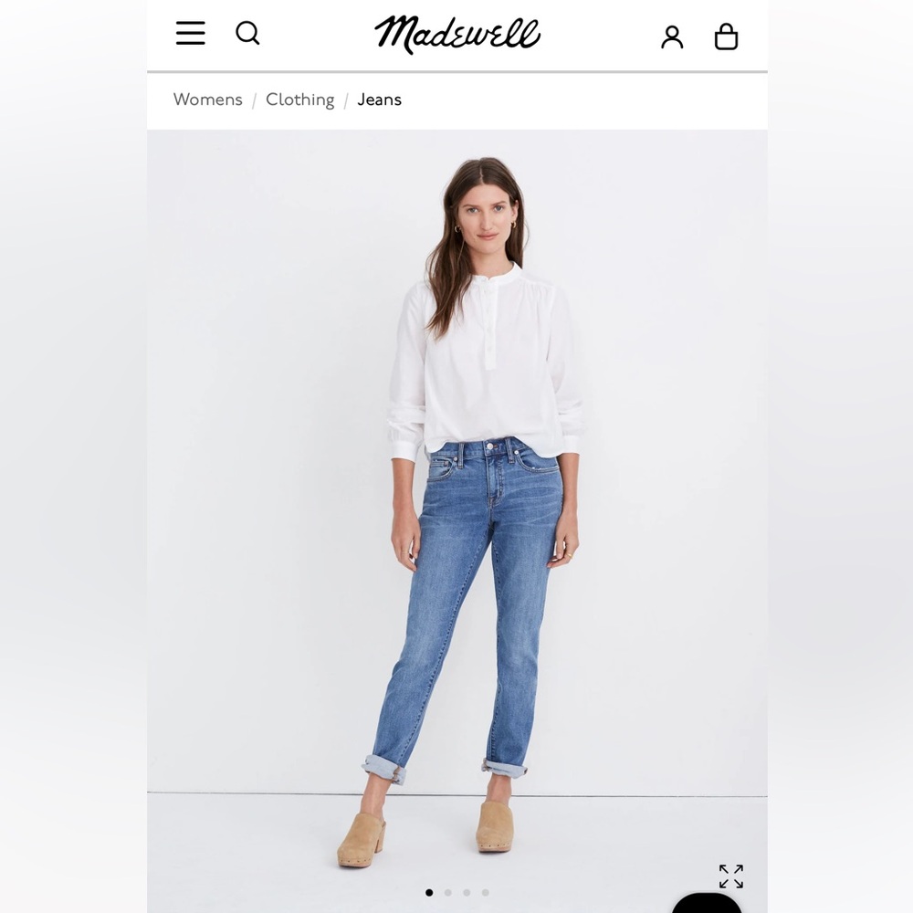 Madewell women’s size 28 Slim Boyfriendnd denim jeans blue